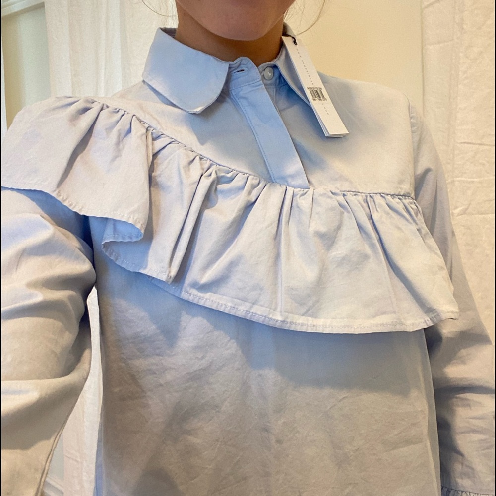 Nordstrom Ruffle Blouse - Picture 4 of 4